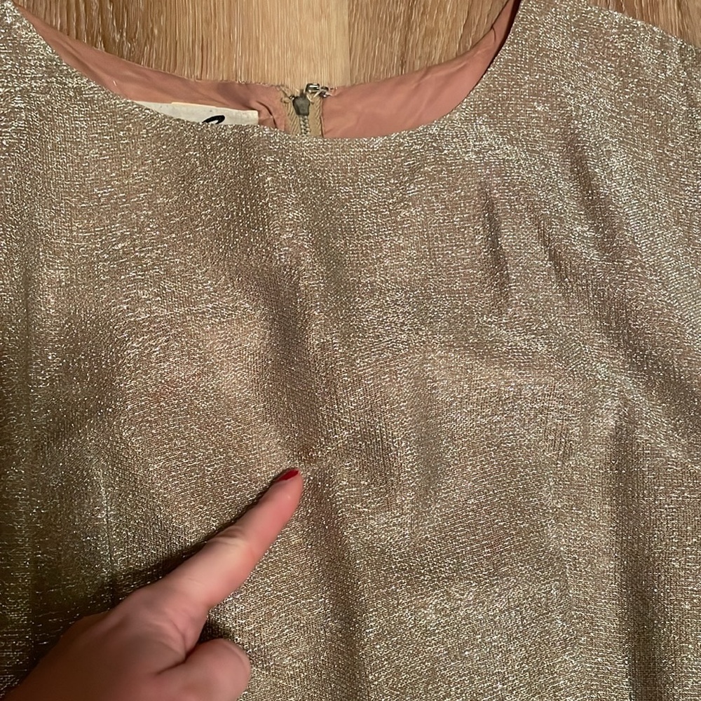 1950’s VTG bombshell Cathy Gray Gold Lurex cocktail Wiggle dress & bolero Set S - Picture 14 of 17